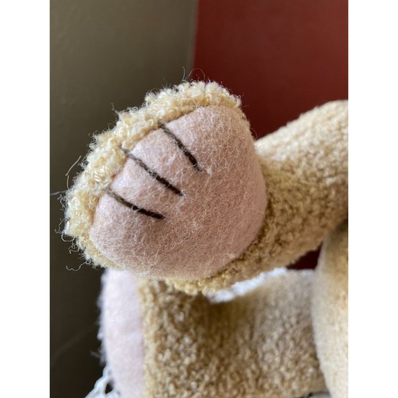 DAKIN TEDDY BEAR - NWT - Posable Head, Hands, Legs - 17" - Curly Hair/Plaid Bow - Picture 10 of 12